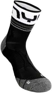 UYN Veloce Hardloopsokken Heren-Zwart,Wit - 45-47