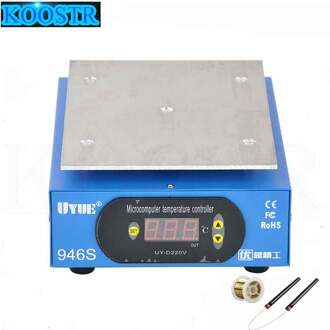 Uyue 946S Verwarm Station 220V 400W 140X200mm Voorverwarmer Digitale Platform Verwarming Plaat Voor Telefoon Lcd-scherm Separator machine B / AC 110V US plug