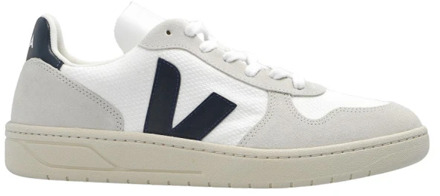 v-10 sneakers heren wit wit vx011380 white-nautico suede 43