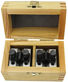 V-Blok Set, 35X35X30 Mm, 1 Set Bevat 2 Stuks, , Gebruikt Om Vastklemmen Tools Op De Machines