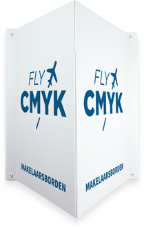 V-borden bestellen - unieke makelaarsborden bedrukken in kleine en grote oplagen drukken