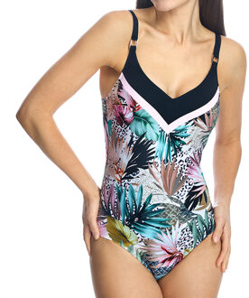 V-hals badpak W240876 vrouw Veelkleurig - EU 70D / UK 32D