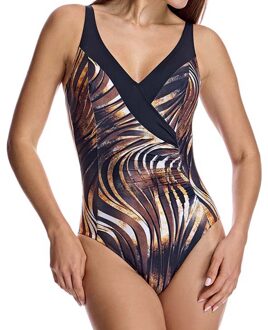 V-hals badpak W251273 Dames Bruin