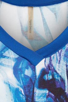 V Hals Jurk Blauw - EU 36 / UK 8