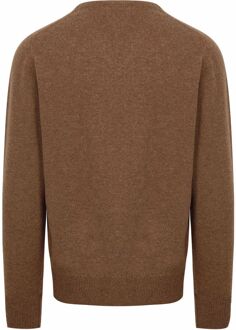 V-Hals Lamswol Driftwood Bruin - 3XL,L,M,XL,XXL