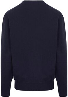V-Hals Lamswol Navy Blauw - M,XXL,3XL