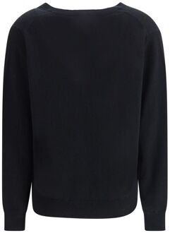 V-hals Lange Mouwen Trui Zwart