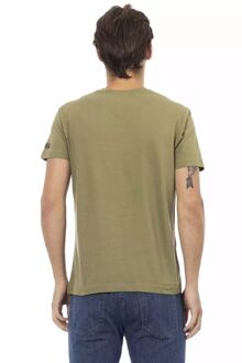 V-hals Skalle Graphic T-shirt Kaki - XL
