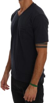 V-hals T-shirt Tsh1321 Donkerblauw