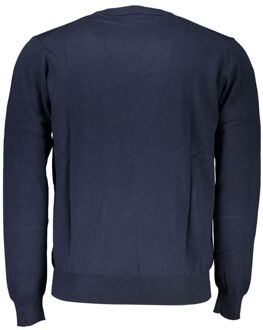 V-hals Trui Marineblauw Donkerblauw - 2XL