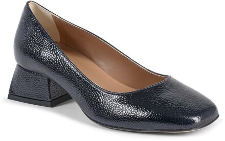 V Italia ballerina met hak voor dames Sofia Bottolato Blu Scuro Donkerblauw