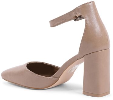 V Italia dames enkelbandpomp Beige HLL0127 Beige - EU 40.5 / UK 7