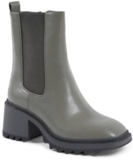 V Italia dames enkellaars groen 181-87 Military