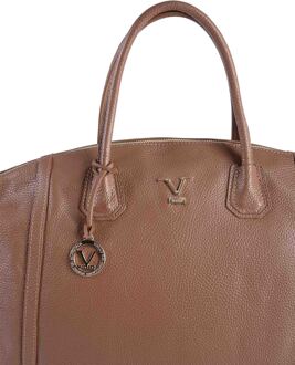 V Italia Dames Handtas CE01 Dollaro Cuoio Bruin