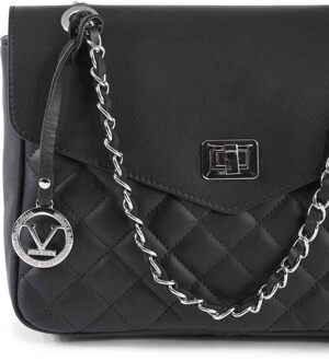 V Italia Dames Handtas V024M-S Sauvage Nero - maat Zwart