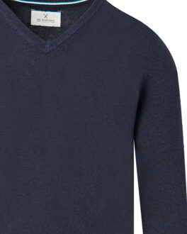 V-neck sweater Blauw - XXXL