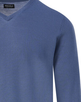 V-neck sweater Blauw
