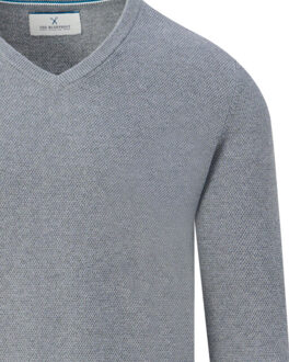 V-neck sweater Grijs - L