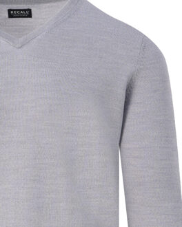 V-neck sweater Grijs - XL