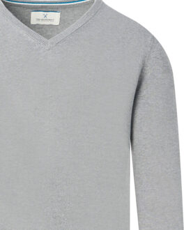 V-neck sweater Grijs - XXXL