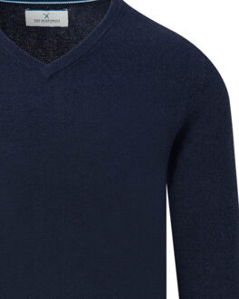 V-neck sweater - maat M Blauw