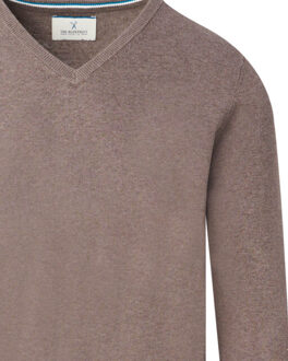 V-neck sweater - maat M Bruin