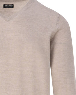 V-neck sweater - maat XL Bruin