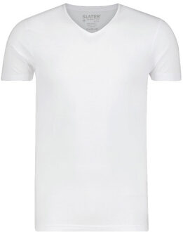 V-Neck T-Shirt Tencel Stretch White (8200) Wit - XXL