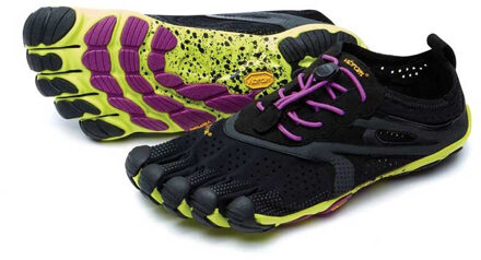 V Run Woman Black/Yellow/Purple - Teen Schoenen