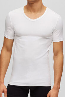 V-shirt modern slim fit 2-pack wit - XL