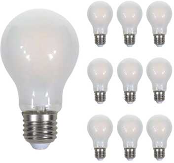 V-tac 10x E27 LED Filament Lamp - 5 Watt 600 lumen - 2700K warm wit - Vervangt 50 Watt - E27 fitting - A60 lamp - Grote fitting