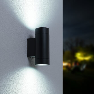 V-tac Dimbare LED wandlamp - 6000K Daglicht witte lichtkleur - 5 Watt - 400 Lumen - IP54 - Up & Down light - Voor binnen en buiten - Dubbelzijdig - Zwart