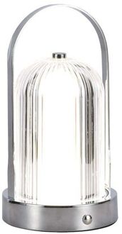 V-tac VT-1057-C Oplaadbare tafellampen - Chroom - IP20 - 1W - 55 Zilver