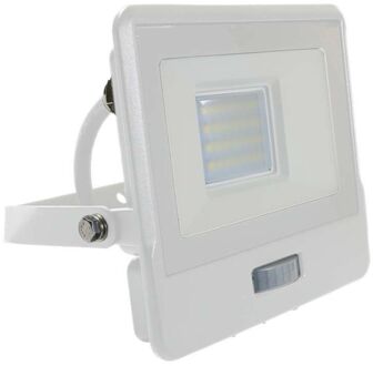 V-tac VT-128S-1 LED schijnwerper met sensor - 20 W - 1510 Lm - 4000K - Wit