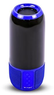 V-tac Vt-7456 Bluetooth Speaker Met Rgb Verlichting - 2x 3watt - Blauw