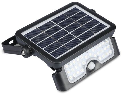 V-tac VT-777-5 Solar floodlight met sensor - 5W - 4000K - 500 Lumen Zwart