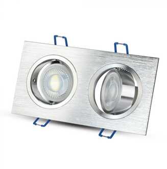 V-tac VT-783SQ-AB LED-spots - Inbouwarmatuur - GU10 - IP20 - Aluminium Borstel - Modelnr: - VT-783SQ-AB