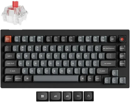 V1 8K QMK red toetsenbord