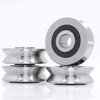 V10371214 V Groove Sealed Ball Bearing (4PCS) 10*37*12*14 mm Pulley Wheel Bearings V6/3 V7/3 V8/3 Guide Track Rlooer Bearing