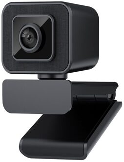 V24 Full Hd Video Webcam 1080P Hd Camera Usb Webcam Handmatige Focus Computer Web Camera Met Ingebouwde microfoon Voor Pc Laptop zwart