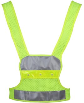 V3-Tec Reflectie Vest Incl. Verlichting Reflectie Materiaal OneSize Geel
