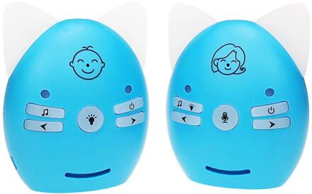 V30 Radio Babyfoon 2.4Ghz Draadloze Babyfoon 2 Weg Talk Ir Nachtlampje Slaapliedjes Walkie Talkie 3 Kleuren vox-Modus blauw
