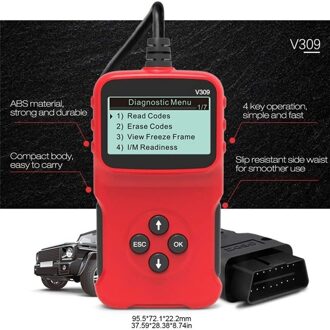 V309 OBD2 Obdii Auto Diagnose Scanner Handheld Auto Diagnose Reparatie Tool Automotive Erase/Reset Foutcodes Reader