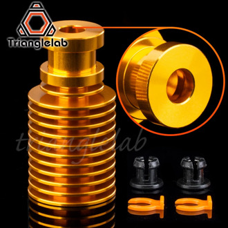V6 gold heatsink for e3d gold hotend Radiator Remote 1.75MM Direct & Bowden for Feeding 3D printer titan extruder AQUA