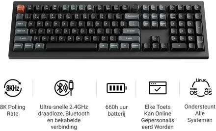 V6 Ultra 8K red toetsenbord