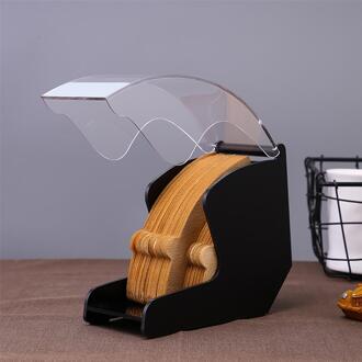 V60 Drip Koffie Filter Papier Houder Cone Filter Papier Doos Opbergrek Stofdicht Aanrecht Dispenser Stand Met Cover