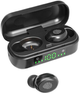 V8 Tws Touch Control Draadloze Bluetooth Oortelefoon Led Elektriciteit Display Draadloze Sport Stereo Oordopjes Headset