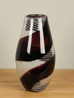 Vaas aubergine/mauve glas 31 cm, SA-2