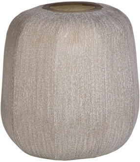 Vaas Bolia - Zandkleur - 24xØ23 Cm - Glas - Beige