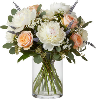 Vaas - cilinder - glas - 15 x 30 cm Transparant